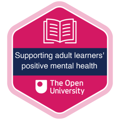 OU badge for supporting adult learners’ positive mental health